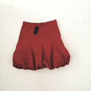 NEW BCBG Bubble Skirt Cotton, Chili Size 4